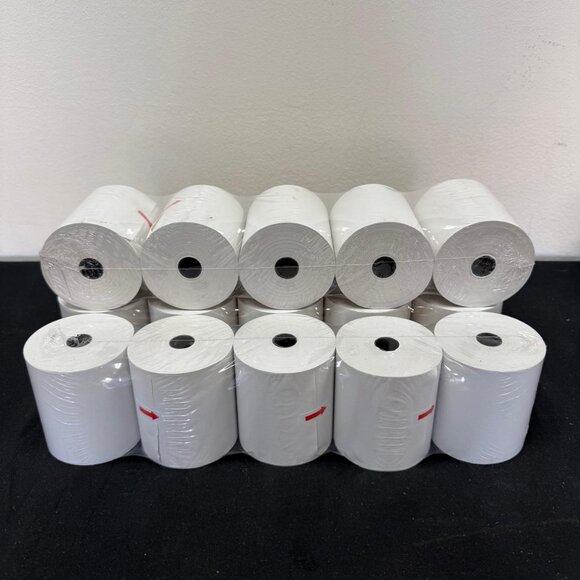 3 1/8" x 230' THERMAL POS RECEIPT PRINTER ROLL PAPER 20 Rolls, White - Picture 1 of 4